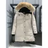 Designer Women Canadian Goose Versione a metà lunghezza Puffer Down Womens Down Parkas Inverno spesso Warm Coats Streetwear 434