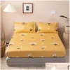 Modeontwerp laken trendy huishoudelijke matrasbeschermer stof er niet-slip sprei met kussensloopbedding top f0087 210319 drop dh4pa