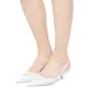 2024女性サンダルセクシーなかかと付き靴ブラシ付き革のスリングバックポンプ