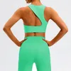 Active Sets Fitness Clothing Top Dames Tracksuit Gym Sportswear Set Yoga Kit Overalls BH Shorts Cross Leggings strak High Tailed