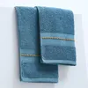 Serviette en coton de haute qualité Stripe facial serviettes de salle de bain douche très absorbante douche el bain multicolore 74x34cm