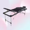 Massage de massage portable Spa Facial Beauty Furniture 3 sections pliant en aluminium tube de culturiste