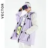 Vector -30 grados Traje de esquí Mujeres Invierno Mujeres Invierno Instriones impermeables CHACKETS Outdoor Ski Camping Marca de vector 231221