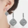 Gestüt Ohrringe in 925 Sterling Silber Zirkon Hangle for Women Mode Luxusdesigner Schmuckzubehör