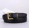 Belt for Women Genuine Leather 3.0cm Width High Quality Men Designer Belts Y Buckle cnosme Womens Waistband Cintura Ceintures With box AAA2068