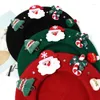 Boinas 2024 Papai Noel Ano Ano Vermelho Lã Mulheres Autumn Hat Withat Fashion Fashion All-Match Student Sweet pintado por atacado