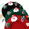 BERETS 2024 Babbo Natale Anno Rosso Wool Women Autumn Inverno Cappello Caldo Studente All-Match Studente Sweet Painted Wholesale all'ingrosso