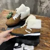 Design Boots Luxury Sock Shoes Channel High Top Sneaker Knit Sock Boots Ccity Suede Calfskin Sneaker Outdoor Women Shoes Heel Höjd Sneakers Storlek 35-40