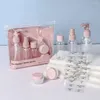 Storage Bottles 8pcs Transparent Refillable Bottle Set Lotion Shampoo Container Plastic Empty Spray Squeeze Tube Travel Accessories