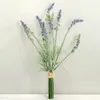 Fiori decorativi 1pc viola artificiale lavanda bouquet affollata pianta finta festa di matrimonio festa di Natale decorazione da giardino interno