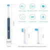 Rotary Electric Toothbrush with Base Rechargeable Dental Automatic High Frequency Vibration Tartar Stains Remove Teeth Whitening 231222