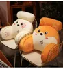 Cartoon Husky Lumbar Support Pillow Large Backrest Liad Liading Coussin Sofa Tatami Lazy 231221