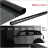 Stickers Car Stickers 300Cmx50Cm Black Car Window Foils Tint Tinting Film Roll Home Glass Summer Solar Uv Protector Sticker Films Drop Deli