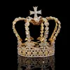 Crystal Queen King Crown Wedding Bridal Bridal Tiaras and Crowns Bride Headpice Women Pageant Diadem Hair Bijoux Accessoires 220804220B