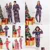 Famille Matching Tenues Pyjamas de Noël Flanelle Mère fille Père bébé Baby Kids Sleepwear Mommy and Me Nightwear Clothes Drop Del Dhxn8