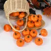 Decorative Flowers 12pcs Mini Foam Pumpkin Artificial Fake Vegetable Desk Wall Window Fall Harvest Decor Prop DIY Craft Home Party Supplies