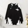 Men's Sweaters Winter Fashion Sweater Tassel Detail Stylish Women's Fall With Ripped Detailing Color For A