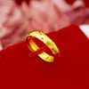 Pierścienie zespołu twardy złoty starożytna metoda pierścienia dla kobiet z regulowaną biżuterią otwierającą i czystą złotą biżuterią dla mężczyzn i kobiet 231222
