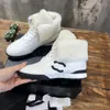 Design Boots Luxury Sock Shoes Channel High Top Sneaker Knit Sock Boots Ccity Suede Calfskin Sneaker Outdoor Women Shoes Heel Höjd Sneakers Storlek 35-40