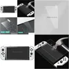 Schermbeveiligers van mobiele telefoons Ab Glue 9H Tempered Glass SN -beschermer voor Switch OLED Switches Game Controller Film 0,3m X0908F Drop D DHA6Q