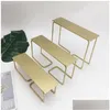 Mobili commerciali in acciaio inossidabile inossidabile tavolo da flusso di filo metallico a tre pezzi Tabella di flusso di flusso alto e bassa tabelle per sacchetti per scarpe 290G Dropliv Dhw6f