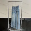 Jeans bordados de diseñadores Mujeres de mezclilla Pantalones de mezclilla Moda Pantalones rectos de estilo casual Slacks