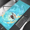 منصات الماوس معصمه يستعد لجينشين تأثير المكتبي حصيرة اللاعب Mousepads Pad Office Anime Cute Mousepad Overlock for Computer 900x400L231221