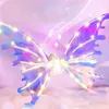 Electric Fairy Wings with LED Lights,Light Up Elf Angel Wings Costumes Cosplay,Sparkling Dogs Wings with Music for Kids Pets