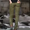 Men's jeans green denim bicycle jeans tight new runway Distressed ultra-thin elastic men's hip-hop military motorcycle freight pants 231222