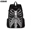 Mulheres y2k estético Gótico Backpacks Harajuku Punk Trendy Skull Bags Men Personalidade Moda Moda Vintage School School Japanese 231221