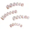 Faux ongles brillants les femmes de chat courtes capricieuses capricieuses pour la décoration de la main art nail