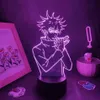 Nachtlichter Jujutsu Kaisen Anime Figur Megumi Fushiguro 3D LED LAMP RGB Neon Schlafzimmer Tisch Schreibtisch Dekoration Manga Geburtstagsgeschenk2827