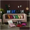 Cushion/Decorative Pillow Glitter Mermaid Sequins Case Luxury Sofa Cushion Er Decorative Cushions 40X40 Sliver Pink Gold Drop Delive Dhmzd