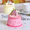 Dekorativa blommor 4st Simulering Chocolate Cake Model Artificial dessert Ornament Bakery Display POGRAPHY PROPS Window Decor Wedding