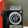 Wystrój domu Model telefoniczny wiszący ścianę rzemiosła Ozdoby retro meble domowe figurki Telefon Miniaturowe dekoracje 231222