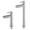 Faucets Bathroom Sink Faucets Stainless Steel Faucet Basin Mounted Deck Only Cold Tap Rust And Corrosion Resistance Of Water