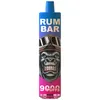 RUM BAR 9000 затяжек Электронные сигареты 14 мл 650 мАч 0% 2% 5% Предварительно заполненное устройство одноразовый вейп Авторизованный вейп с 10 приятными вкусами