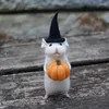 Décoration de fête Souris d'Halloween avec une citrouille animale feutrée aiguille de Noël en laine de Noël Fonction à la main Corations C C