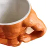 Creative Ceramic Pectorales Mugs Home Breakfast Milk Coffee Mug Water Cups Boys Gym Trainer Funny Gift Mugs Holiday Gift 231221
