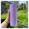 Water Bottles Double Wall Sublimation Blanks 20Oz Straight Uv Color Changing Green In Dark Tumblers Drop Delivery Home Garden Kitchen Dhanw