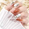 False unhas 100pcs/caixa dicas de unhas retas Long Square Coffin Nailsabs