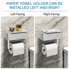 Porta del rotolo di toilette in acciaio inossidabile per bagno per le scatole del tessuto per bagni cucina 231221