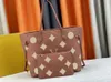 Designer feminino bolsa de luxo nunca tira bolsas mm bolsas de compras de alta qualidade letra de flor de ombro bolsa de maquiagem de moda de moda