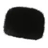 Berets Women Fluffy Fauxe Fur Shat Зима утолщенные теплые шляпы твердый цвет русский стиль роскошный шикарный ветрозащитный уш
