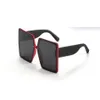 Mode Big Frame Luxury Designer Solglasögon för kvinnor Visor Kör utomhussport Professionella glasögon HD -färg UV400289B