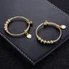 Wando 2pcs Round Ball Bell Classic Small Bangles Baby Girls Children Children's Bracelet Birthday Gift Festival Bellerie B0269X