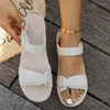 Sandalen 2024 Dames Flats Platform Casual wandelschoenen Zomer Fashion Open Toe Slingback Slippers Outdoor Vrouw Zapatillas