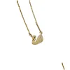 Hangende kettingen Designer ketting mode dames kristallen licht luxe y2k witte dansgeschenken voor drop levering otvt3