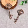 Charms 5pcs/lot Christmas Santa Claus Big Key Metal Keys Vintage Findings DIY Accessories For Jewelry Making