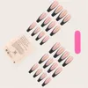 FALSE NAILS BUTTERFLY NAIL FRANSKA MANUAL PRESSING SLEARE RESISTANT SET kommer inte att skada händerna lätt att applicera med rustningar